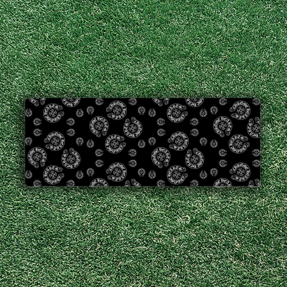 Chrome Hearts Mouse Pad Black - Luxury Gaming Desk Mat – DrippyRoom
