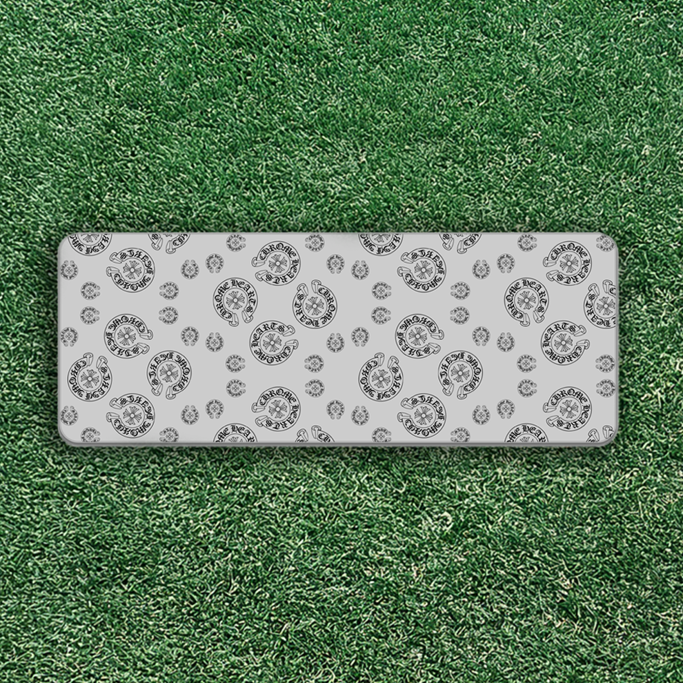 Chrome Hearts Mouse Pad Grey - Designer Gaming Desk Mat – DrippyRoom